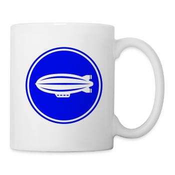 Symbole de l’icône Zeppelin - Mug blanc - blanc - Droite