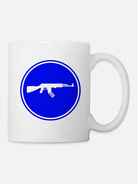 Gewehr icon symbol - Tasse - Weiß