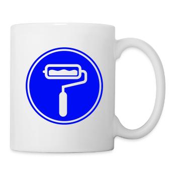 Painter Silhouette icon - Mug - white - Right