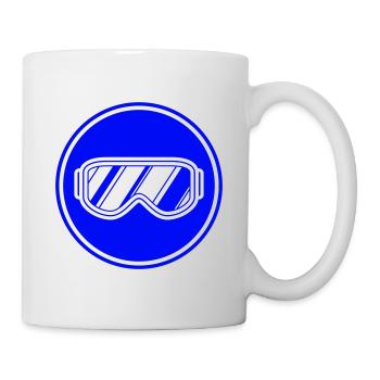 Ski goggles icon - Mug - white - Right