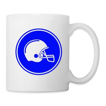 Icône Casque de football - Mug blanc - blanc - Droite
