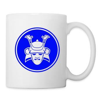 Samurai Helm - Tasse - Weiß - Rechts