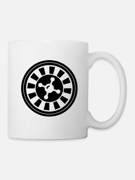 Roulette Icon Kreis - Tasse - Weiß