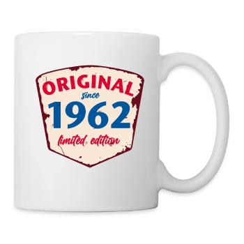1962 Blechschild - limeted edition - Vintage - Tasse - Weiß - Rechts