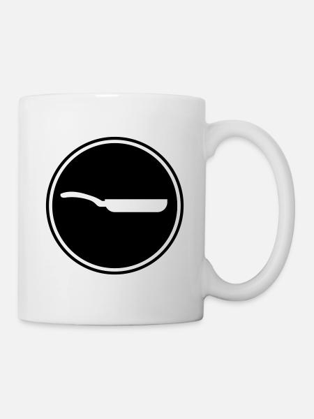 Pfanne Icon - Tasse - Weiß