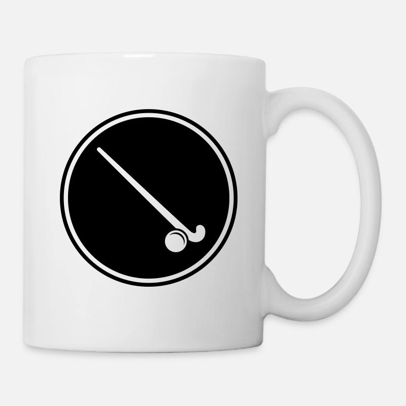 Icône de l’icône Hockey sur gazon - Mug blanc - blanc
