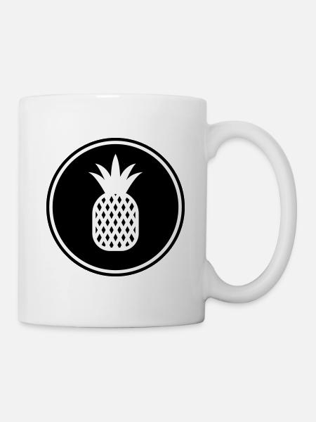 ananas frucht - Tasse - Weiß
