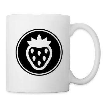 Icône de l’icône de la fraise - Mug blanc - blanc - Droite