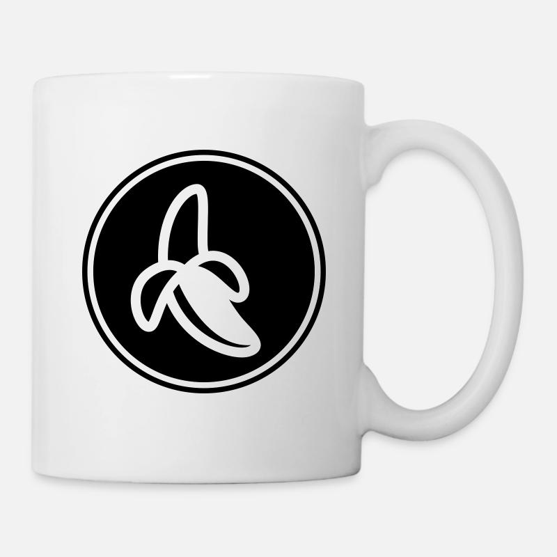 Banane Icon - Tasse - Weiß