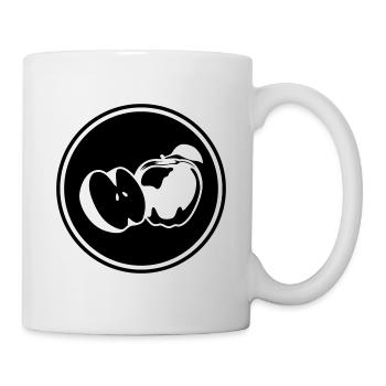 Apfel icon vitamine - Tasse - Weiß - Rechts