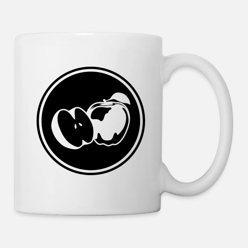 Apfel icon vitamine - Tasse - Weiß