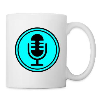 Mikrofon Symbol - Tasse - Weiß - Rechts