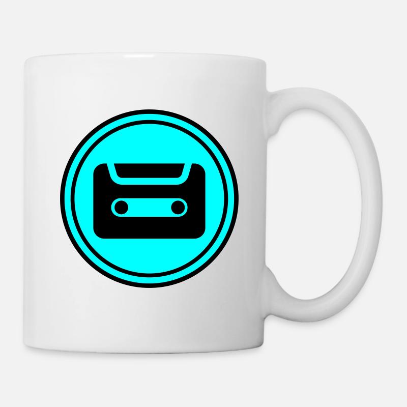 Symbole de cassette - Mug blanc - blanc