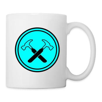 Symbole du marteau - Mug blanc - blanc - Droite