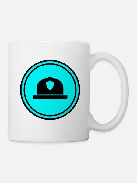 Feuerwehrhelm - Tasse - Weiß