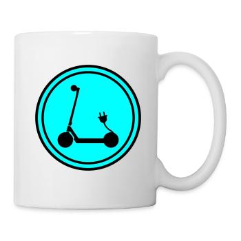 E-roller Icon - Tasse - Weiß - Rechts