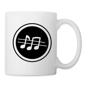 Partitions musicales - Mug blanc - blanc - Droite