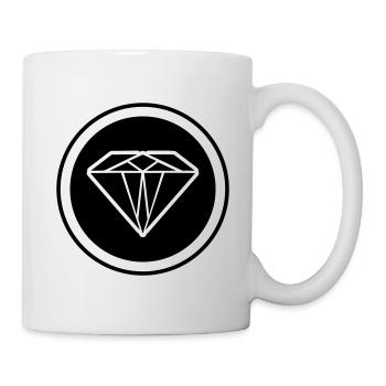 Diamant Symbol - Tasse - Weiß - Rechts