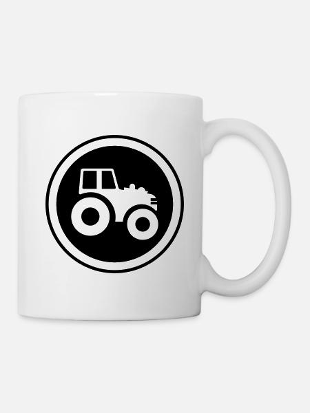 Traktor Symbol - Tasse - Weiß