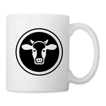 Rind Kopf - Tasse - Weiß - Rechts