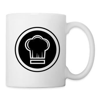 Cuisinier au chapeau de chef - Mug blanc - blanc - Droite