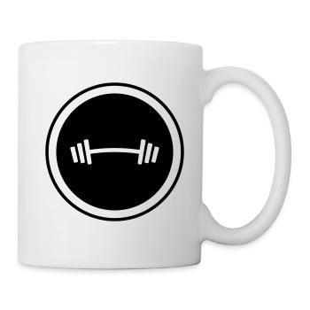 Dumbbell Weights Fitness - Mug - white - Right