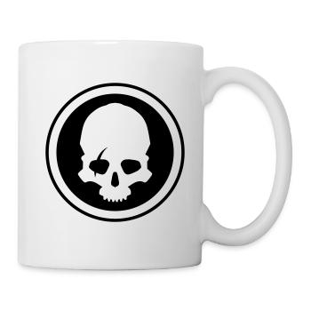 Skeleton skull - Mug - white - Right