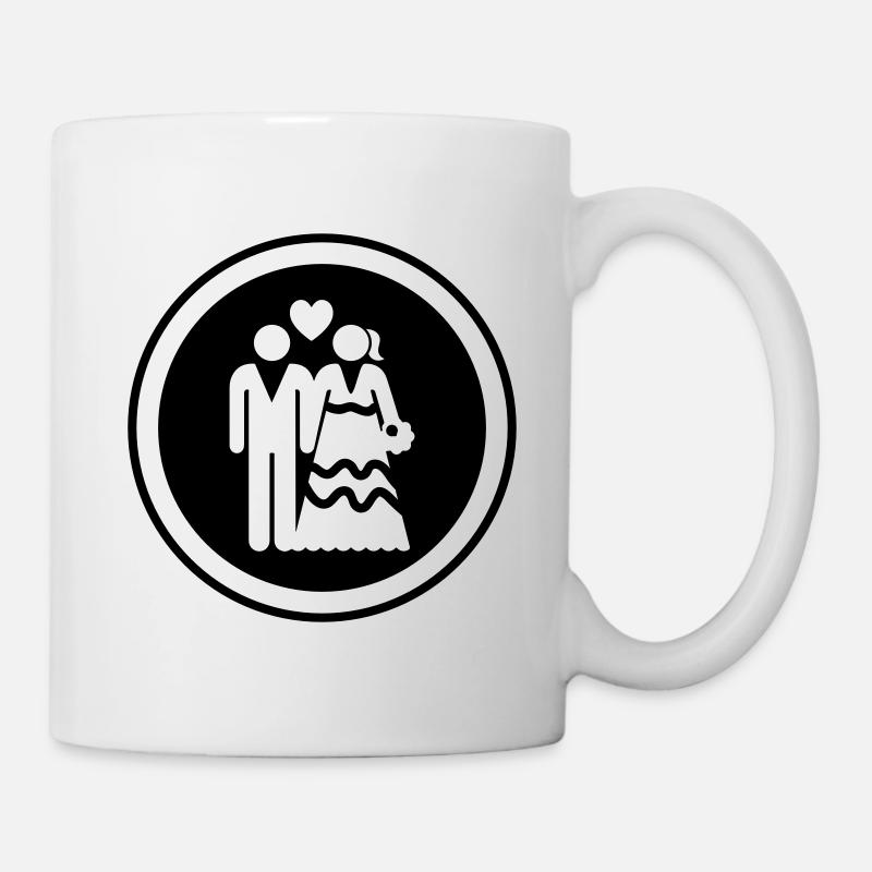Couple Wedding Bridal Couple - Mug - white