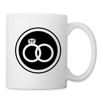Wedding Rings Ring Wedding - Mug - white - Right