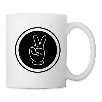 Peace Hand Comic - Mug - white - Right
