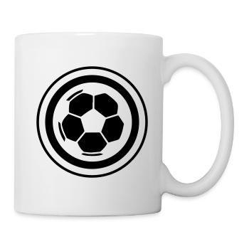 Fussball Symbol - Tasse - Weiß - Rechts