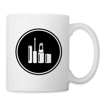 Make Up Kosmetik Icon - Tasse - Weiß - Rechts