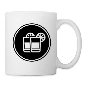 Cocktail Icon - Tasse - Weiß - Rechts