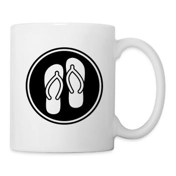 Flip-flops icon - Mug - white - Right