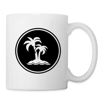 palm island symbol - Mug - white - Right