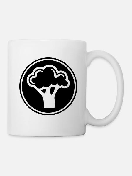 Légumes au brocoli - Mug blanc - blanc