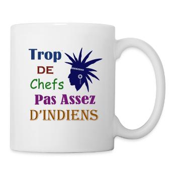 Trop de Chefs Colors - Mug blanc - blanc - Droite