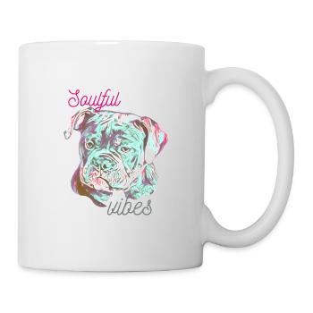 Soulful little Bulldog - Mug - white - Right