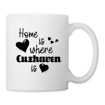 Zuhause in Cuxhaven - Home is where Cuxhaven is - Tasse - Weiß - Rechts