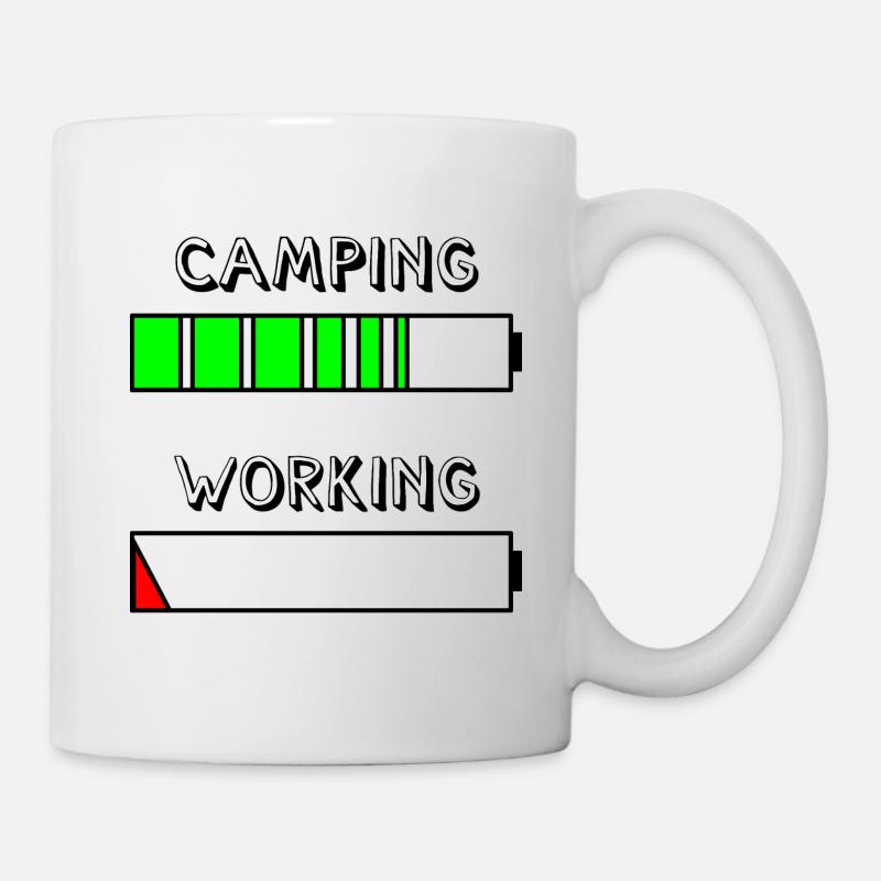 camping reloading - Tasse - Weiß