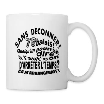 78 ans / anniversaire 78 ans / vintage - Mug blanc - blanc - Droite