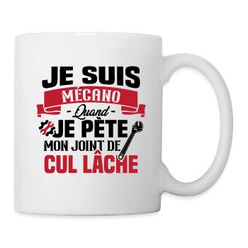 Je suis mécano humour cadeau mécanicien - Mug blanc - blanc - Droite