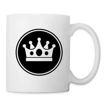 Krone Symbol - Tasse - Weiß - Rechts