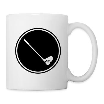 Golf symbol - Tasse - Weiß - Rechts