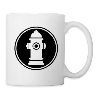 Hydrant Icon - Tasse - Weiß - Rechts