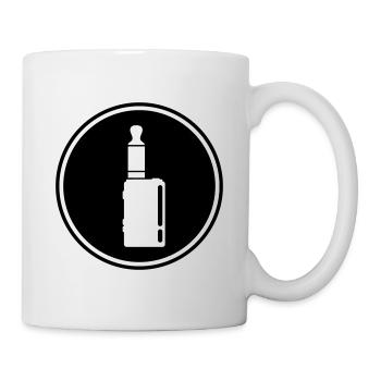 Silhouette de cigarette électronique - Mug blanc - blanc - Droite
