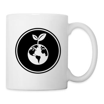 Planet Erde - Tasse - Weiß - Rechts