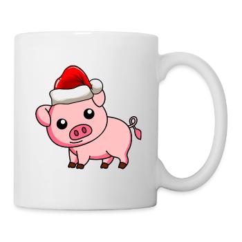Pig Comic Christmas - Mug - white - Right