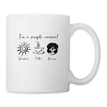 Berner Sennenhund - Tasse - Weiß - Rechts