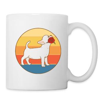 Nette Chihuahua Hunderasse Vintage Retro Sonnenuntergang - Tasse - Weiß - Rechts